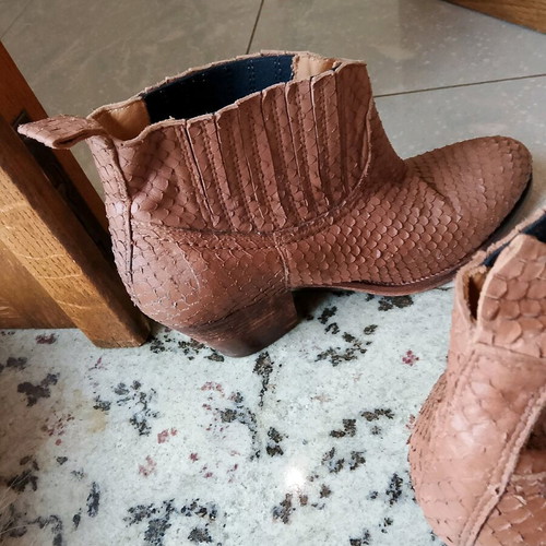 Catarina Martins handmade leather boots used, size 40, brown