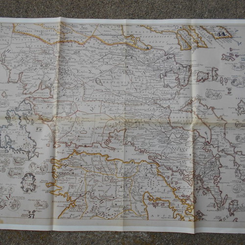 Small set of 12 used maps with the History of Modern Hellenism