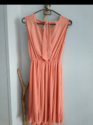 Mini cocktail dress Victoriazone new, apricot pink, size L