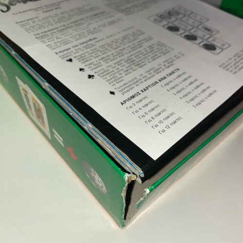 Sequence board game used with missing pieces