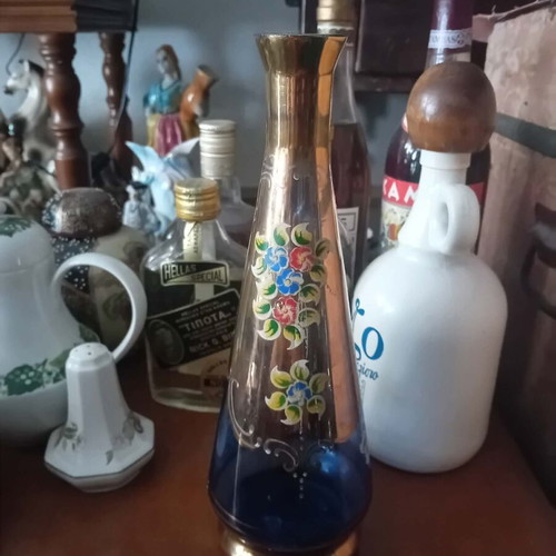Murano carafe from 1950 used, height 29cm
