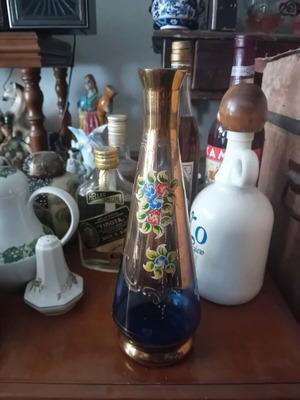 Murano carafe from 1950 used, height 29cm
