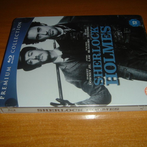 Sherlock Holmes Steelbook Blu-Ray καινούργιο, U.K. Edition, χωρίς ελληνικούς υπότιτλους