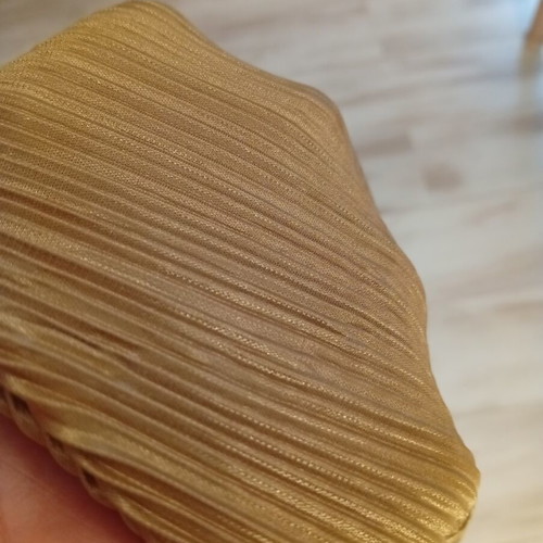 Gold Pleated Skirt one size, new by JusTop