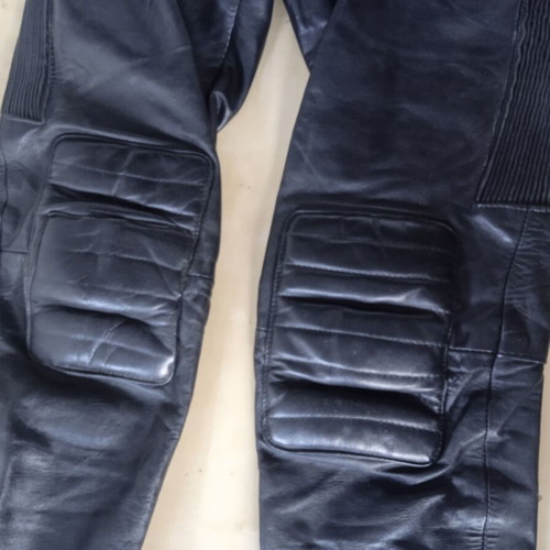Polo Leather Motorcycle Pants used, size S, with knee protectors