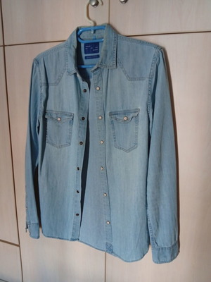 Zara denim shirt size S like new, blue
