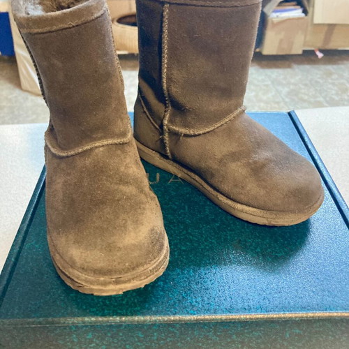 Emu Australia kids boots waterproof, leather, like new, grey