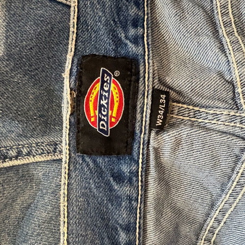 Dickies jeans men blue like new, size W34 L34