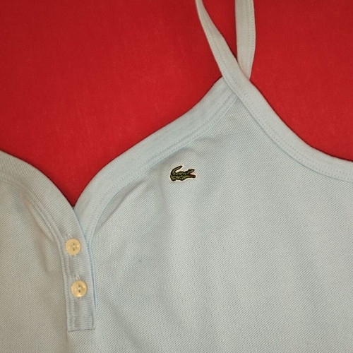 Vintage Lacoste tank top like new, turquoise, size 38