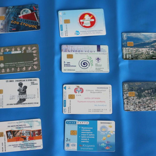 Open used phone cards, pack of 110 pieces