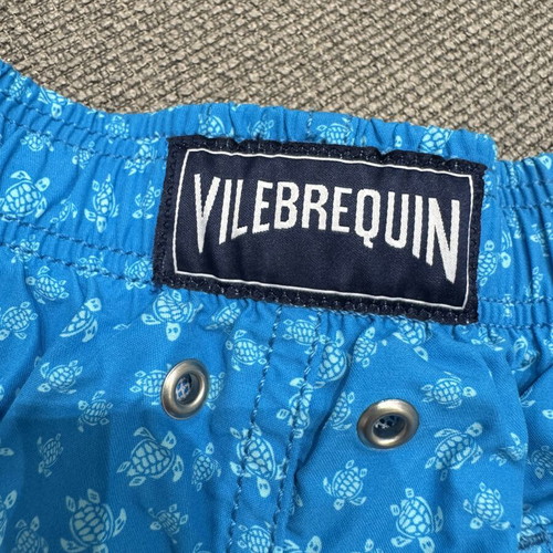 Vilebrequin Boys Blue Turtle Print Swim Shorts Size 10Y 140 cm Like New