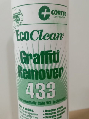 Graffiti remover spray new for surface cleaning