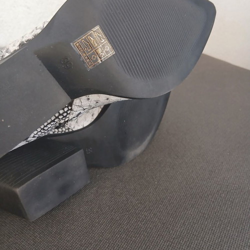 Stephan Paris western boots with snake print size 39 new