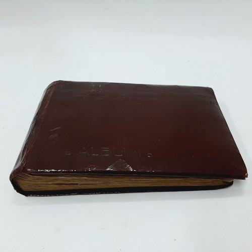 Vintage leather photo album, early 20th century, 40 blank pages