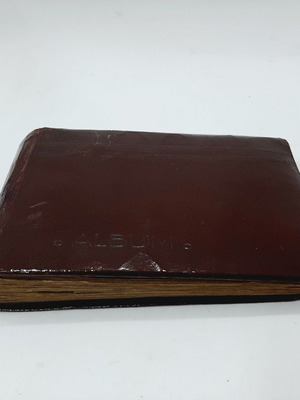 Vintage leather photo album, early 20th century, 40 blank pages