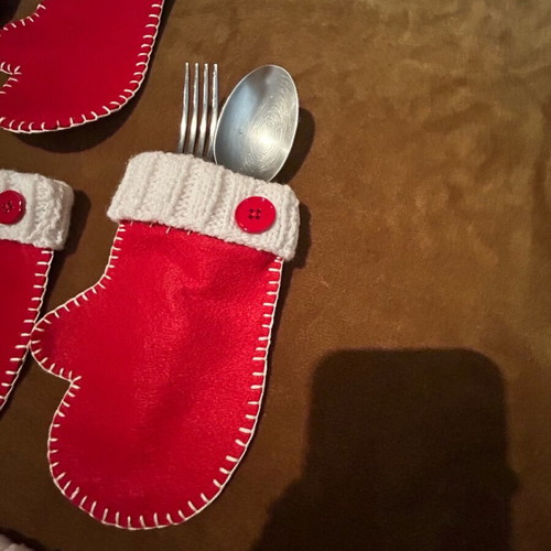 Handmade Christmas mittens new, pack of 12