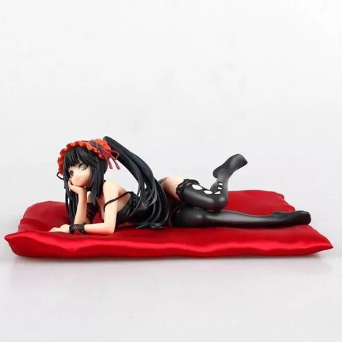 Kurumi Tokisaki Date A Live Lingerie Ver. anime figure with red satin pillow