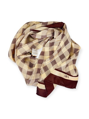 Φουλάρι Ara με μετάξι και принт 24x108 εκ σαν καινούργιο