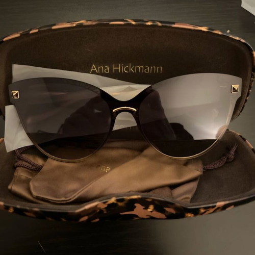 Ana Hickmann AH 3170 04A sunglasses new, brown and gold mask style