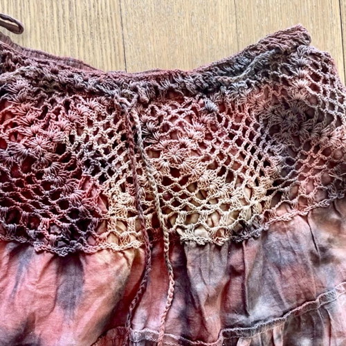 Esmeralda Boho London long tie dye skirt one size like new