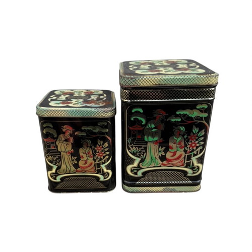 Vintage set of 2 metal boxes used