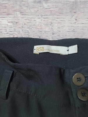 Παντελόνι BSB μεταχειρισμένο, μαύρο γυναικείο σε ίσια γραμμή νούμερο 42