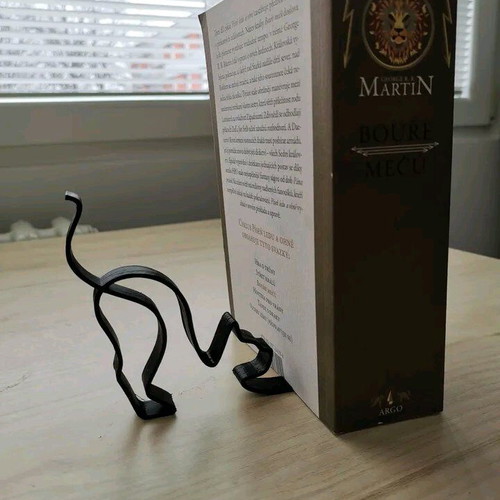 Minimalist cat book stand new