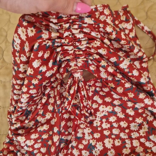 Mini dress like new, adjustable with ruching