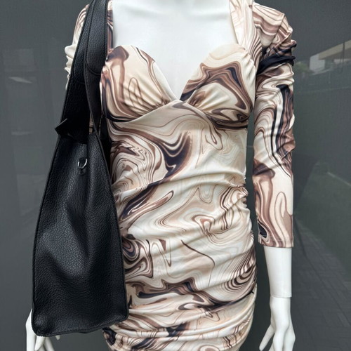 Dress beige, size M, like new