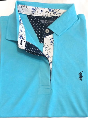 Ralph Lauren women's short-sleeve shirt turquoise size L new