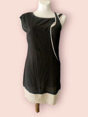 Silk tunic dress size S black like new