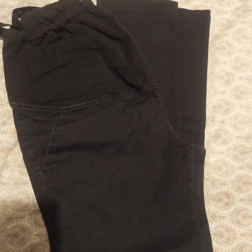 Maternity pants Prenatal used, adjustable waistband, black, size L