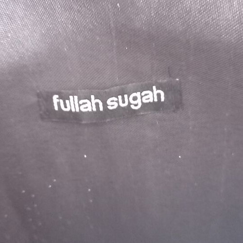 Fullah Sugah straw clutch bag black new