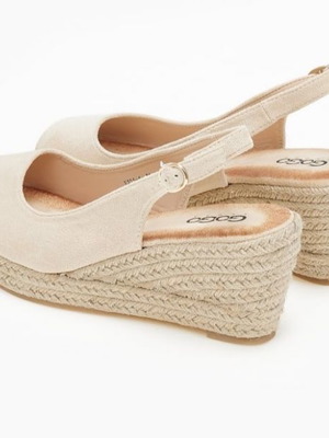 GoGo Shoes beige peep toe sandals like new, size 37
