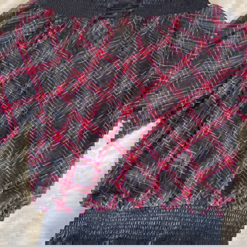 Strapless top Miss June νέο, μαύρο και μωβ, μέγεθος L-XL