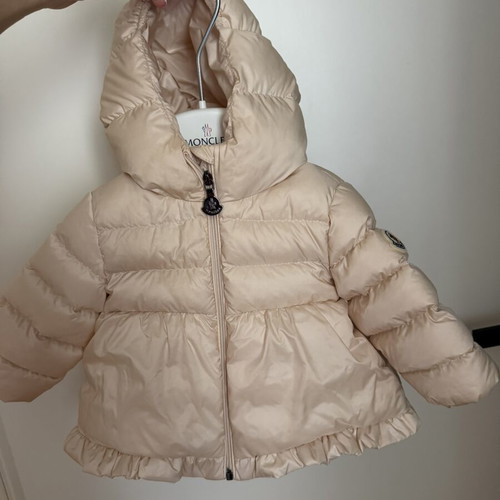 Moncler Odile Nylon Down Jacket like new, size 3-6 months, light pink