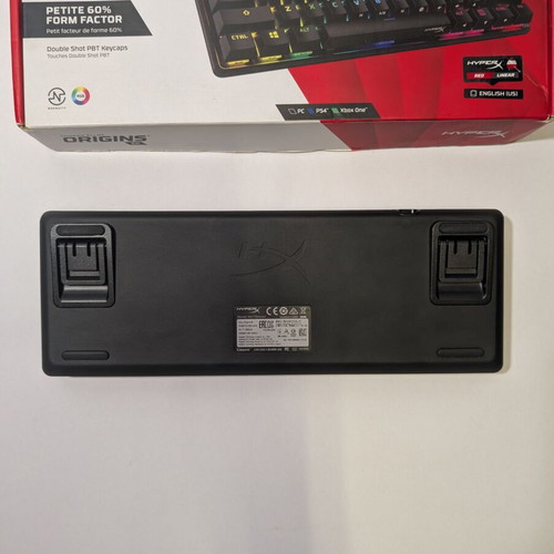 HyperX Alloy Origins 60 Gaming mechanical keyboard 60% used with HyperX Red switches and RGB lighting
