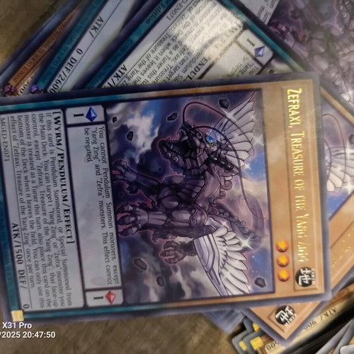 Yu-Gi-Oh Zefraxi Treasure of the Yang Zing card like new