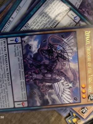 Yu-Gi-Oh Zefraxi Treasure of the Yang Zing card like new