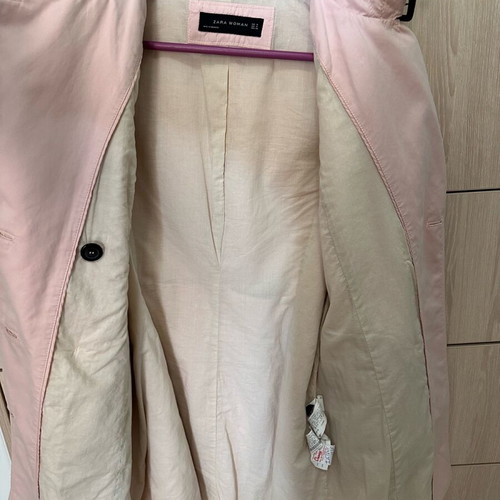 Zara medium pink spring coat like new