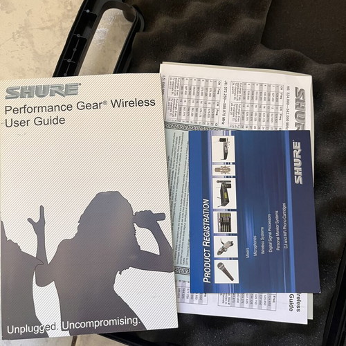 Shure Beta wireless microphone SM58 PGX2 with PGX4 transmitter