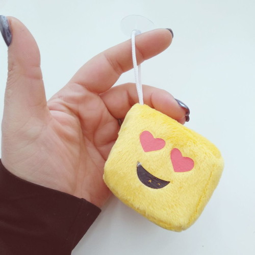 Suction toy faces plush new, 6 cm