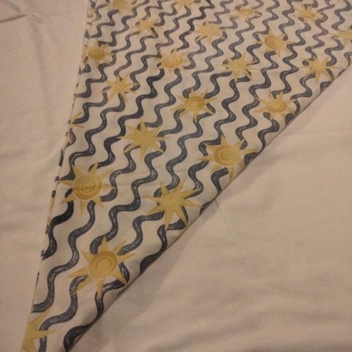 Table linens used sea-themed, round 165 cm and square 73x73 cm