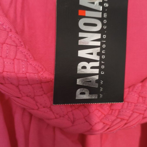 Paranoia blouse, one size, red-orange, crossover front