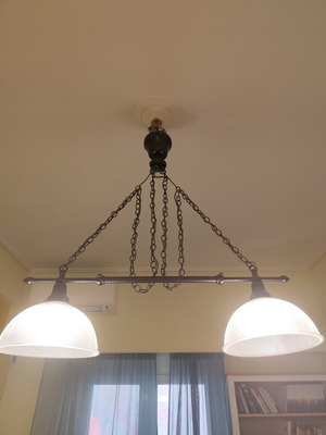 Double ceiling light fixture