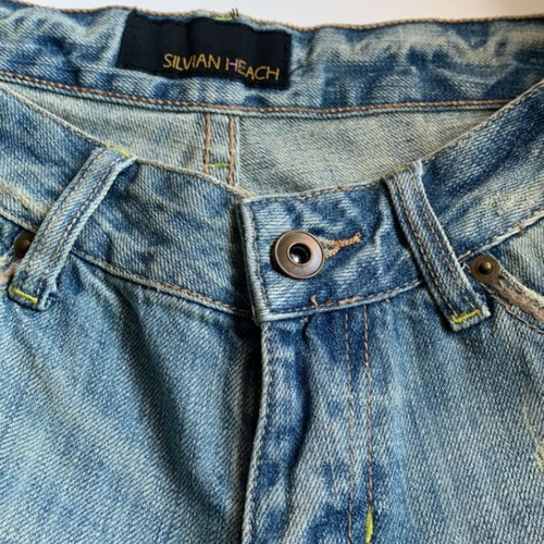 Silvian Heach embroidered jeans size small like new
