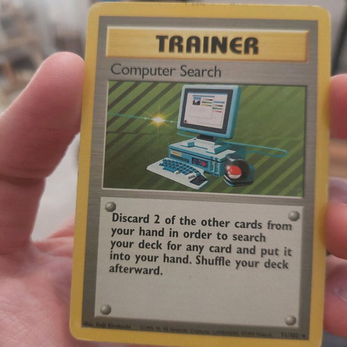 Computer Search Pokemon card used, Base Set, LP condition
