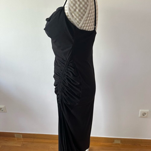 Zara draped black dress size large like new