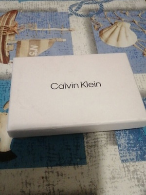 Calvin Klein leather card holder new, black