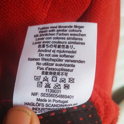 Haglöfs polartec fleece women's medium used, red